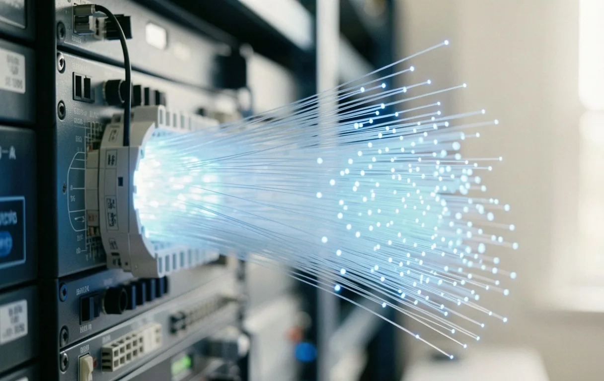 Fiber optic data transport